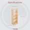 Rev-A-Shelf Maple Veneer, Light Brown, 8 in W, 32.15 in H, 10.75 in D, 10.75 in L, Light Brown 448-BBSCWC36-8C - alternate 12